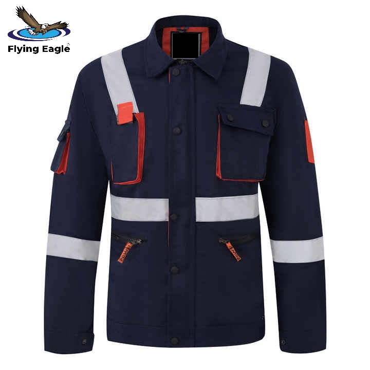 Premium Reflective Workwear Uniform Waterproof Breathable Anti-Static High Visibility Safety Coveralls Industrial Wear