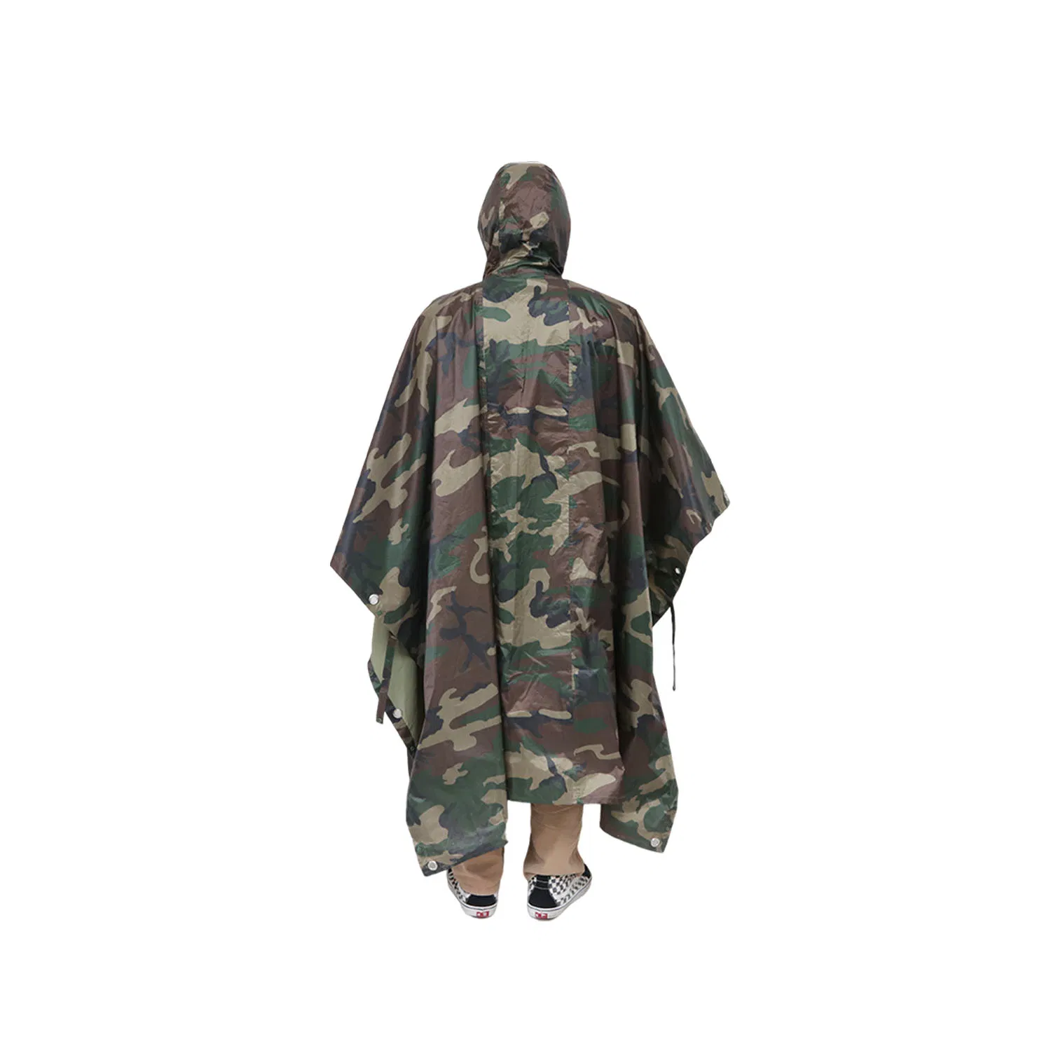 Multifunctional Ripstop Anti-Wrinkle PVC Waterproof Awning Raincoat Poncho Rain Cape