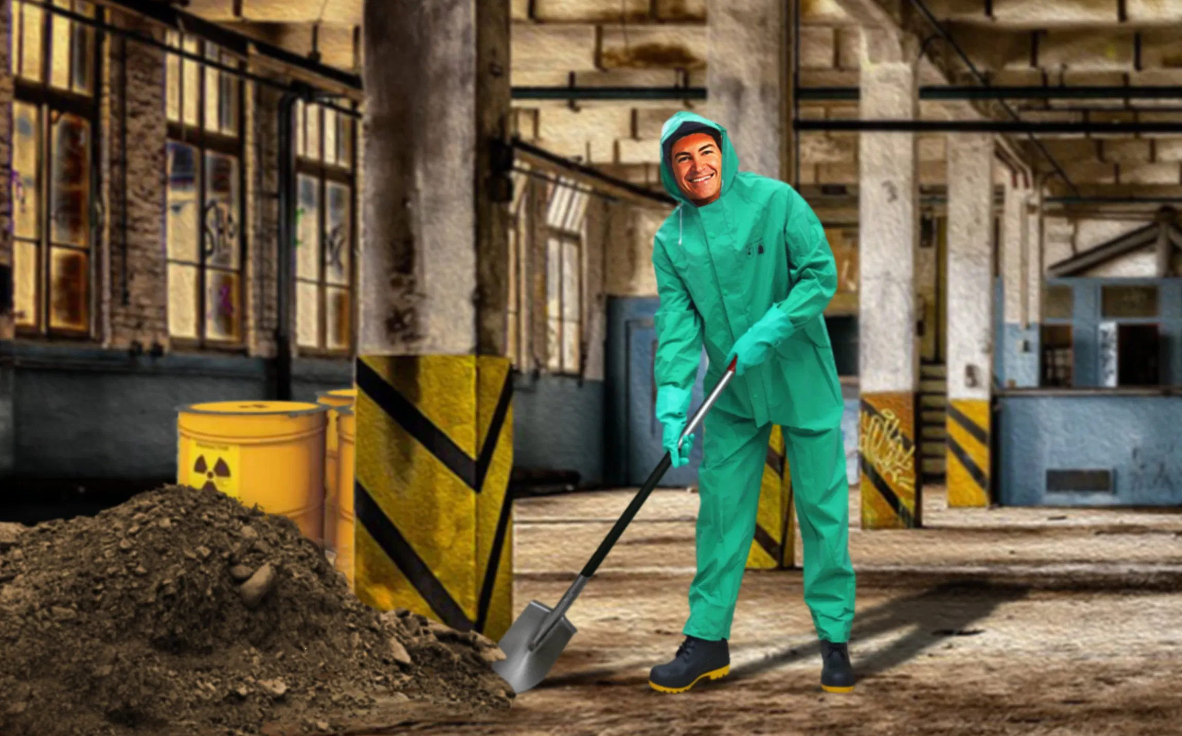 Green Custom Logo PVC Polyester PVC One Piece Raincoat Heavy Duty Flame Retardant Oil Chemical Resistant Coverall Rain Coat