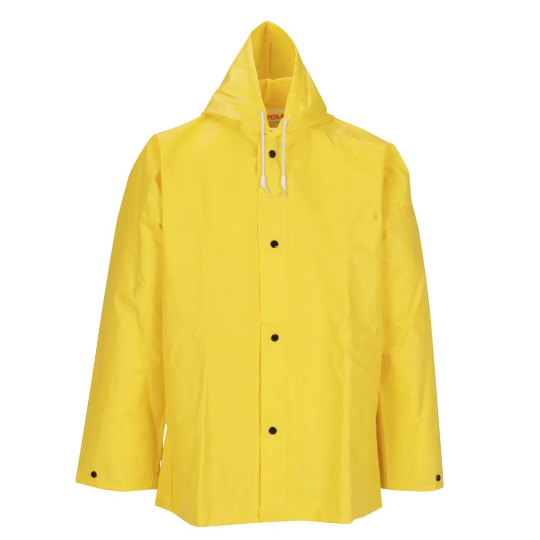 Yellow Waterproof Workwear High Quality Safety Jacket Wear Raincoat