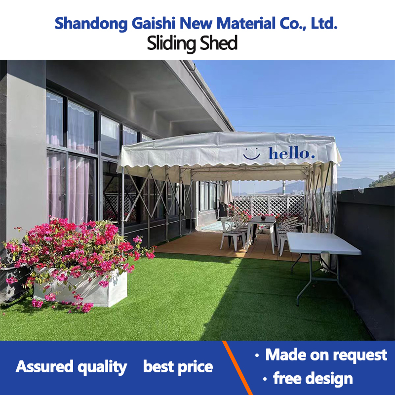 Carport Folding Garage Tent with Push Pull Retractable with Wheel Awning