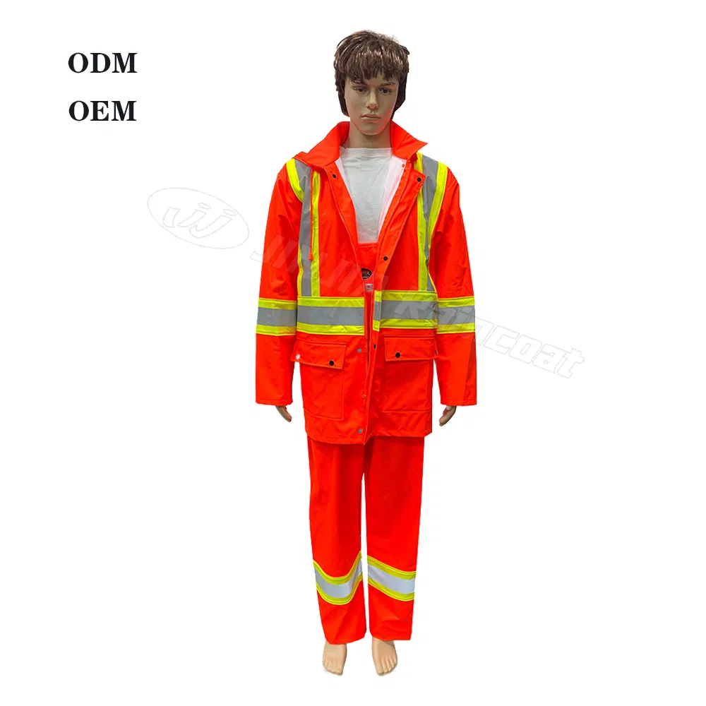 Safety Raincoat Detail 3
