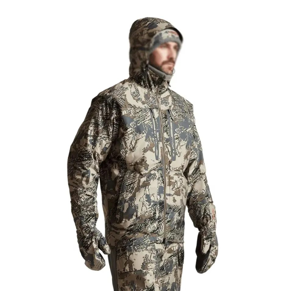 New Camo Softshell Outdoor Hunting Jacket Back View