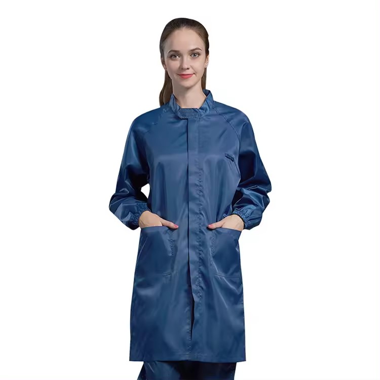 H-1125 Clean Room Sterile Coat Esd Gown Anti-static Cleanroom Smock