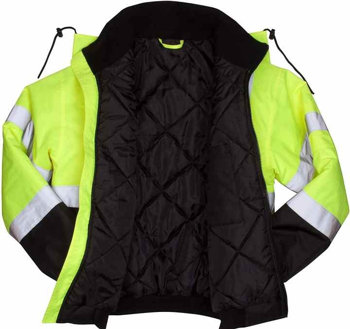 Heavy Duty Workwear Outdoor Jacket Thermal Insulation Waterproof Breathable Stand Zipper Built for Durability Cold Harsh Weather