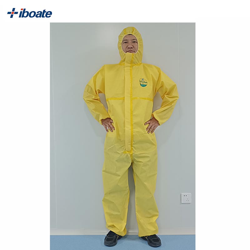 Dustproof Waterproof Oilproof Coveralls with Acid and Alkali Resistance for Chemical Laboratory-Safety Clothing