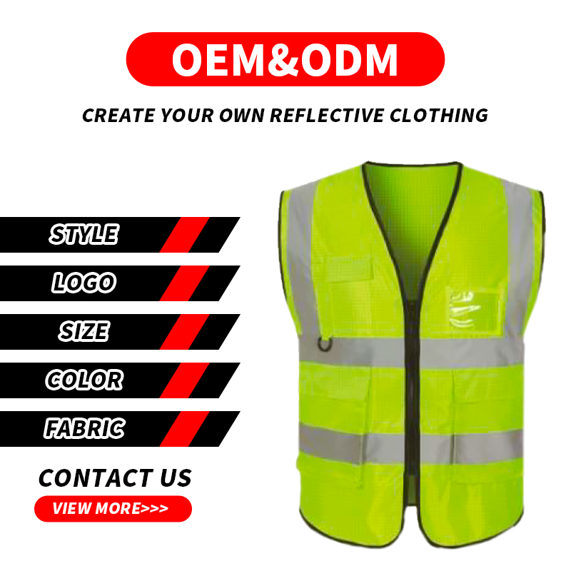 High Vis Reflective Safety Vest Construction Apparel High Visibility Female Jacket Set Custom Reflective Safety Clothing Hoodie