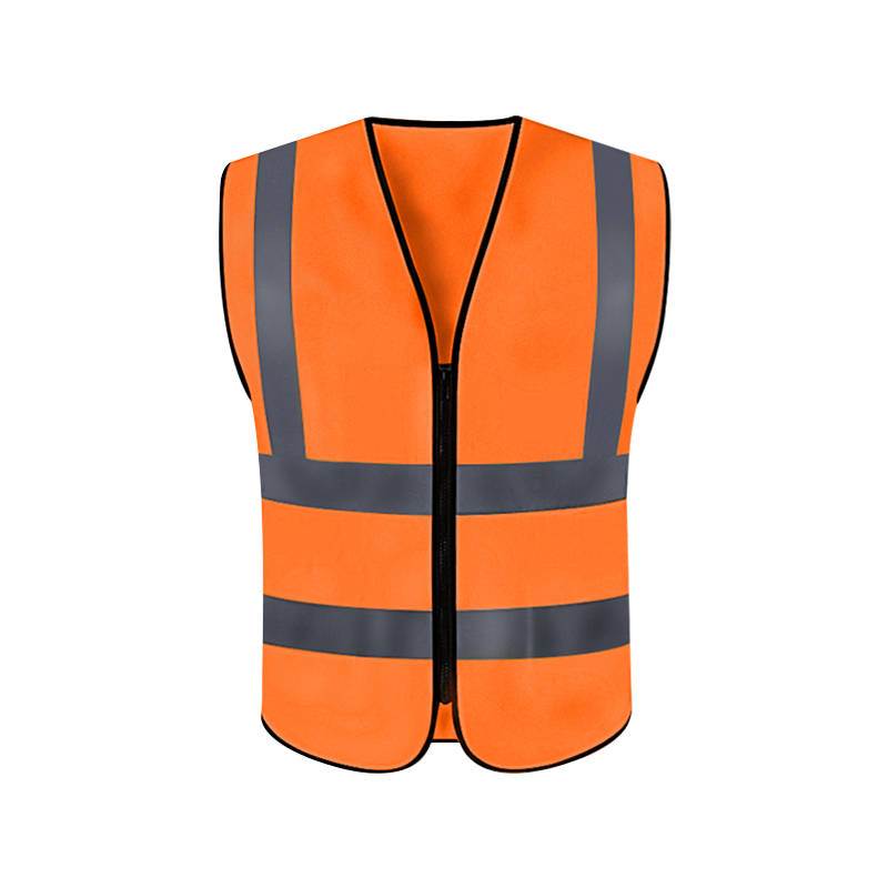 China Factory Custom Logo 120g Polyester Tricot Waterproof Breathable ANSI Class 2 High Visibility Reflective Safety Vest