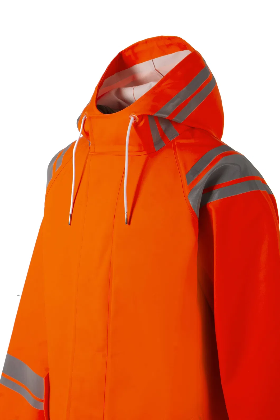 OEM Factory Fr Workwear Fluorescent Hi Vis Safety Reflective Rain Coat Waterproof Jacket