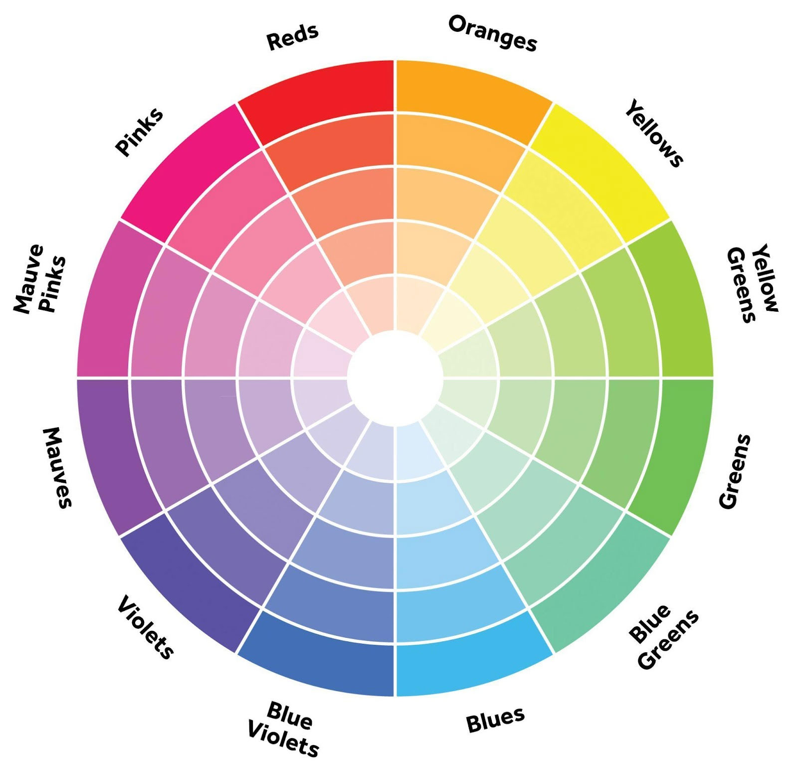 Available Color Chart