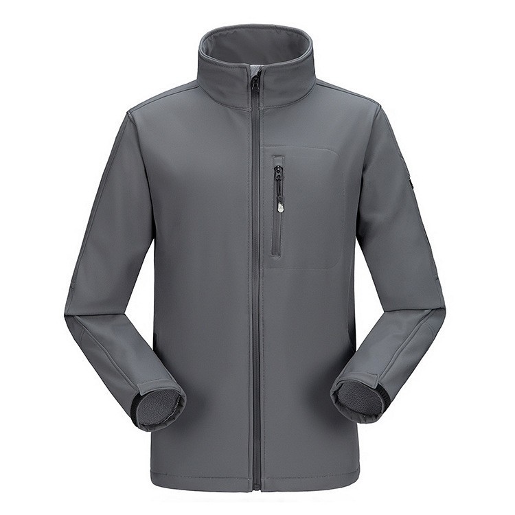 2025 Hot Selling Outdoor Men's Rain Water Resistant Custom Tactical Jacket Hoodless Softshell Windproof Hiking Winter Jacket OEM