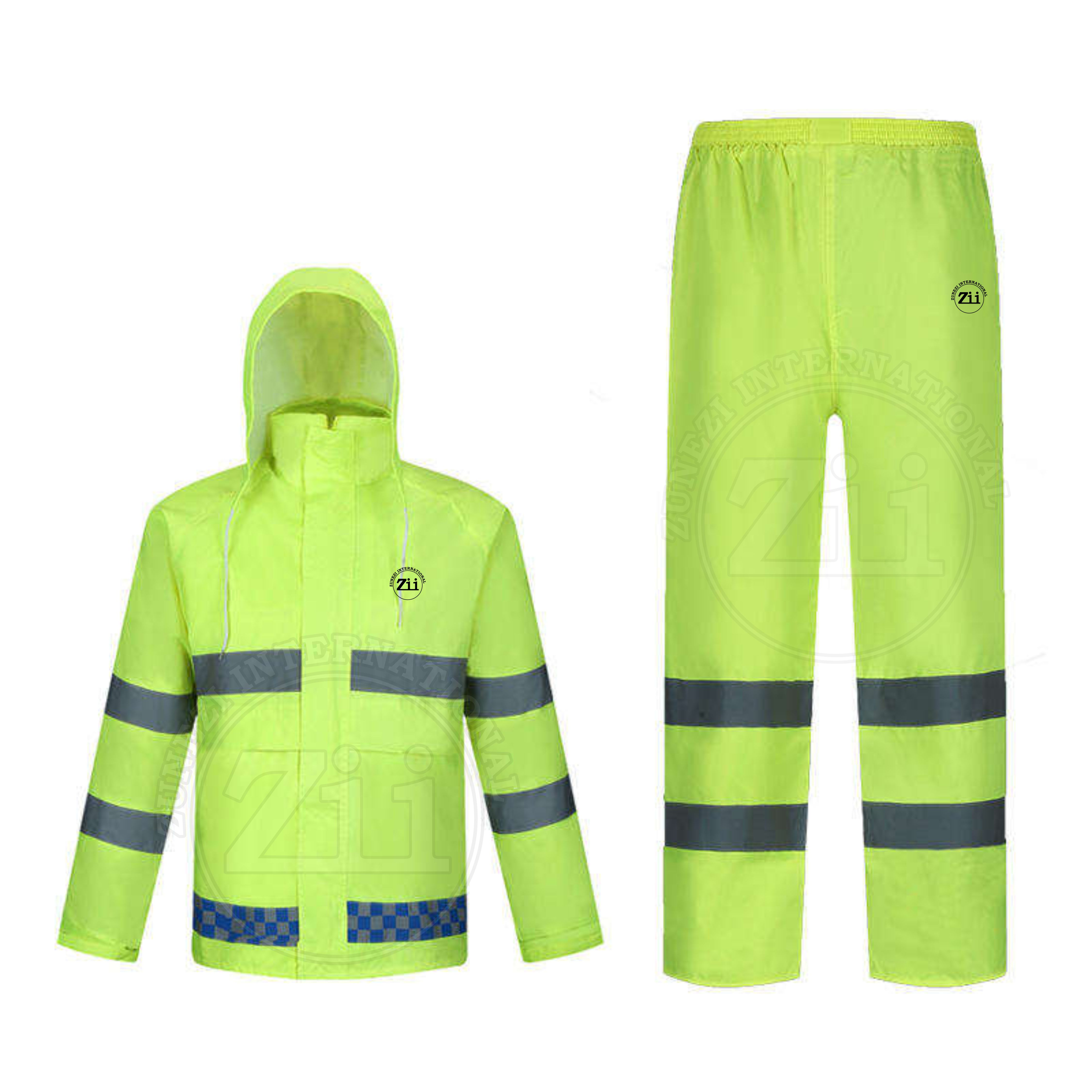 Waterproof Flame-Retardant Cotton Hi-Visibility Safety Workwear Coveralls Men's Industrial Uniform-Comfortable Mechanical Design