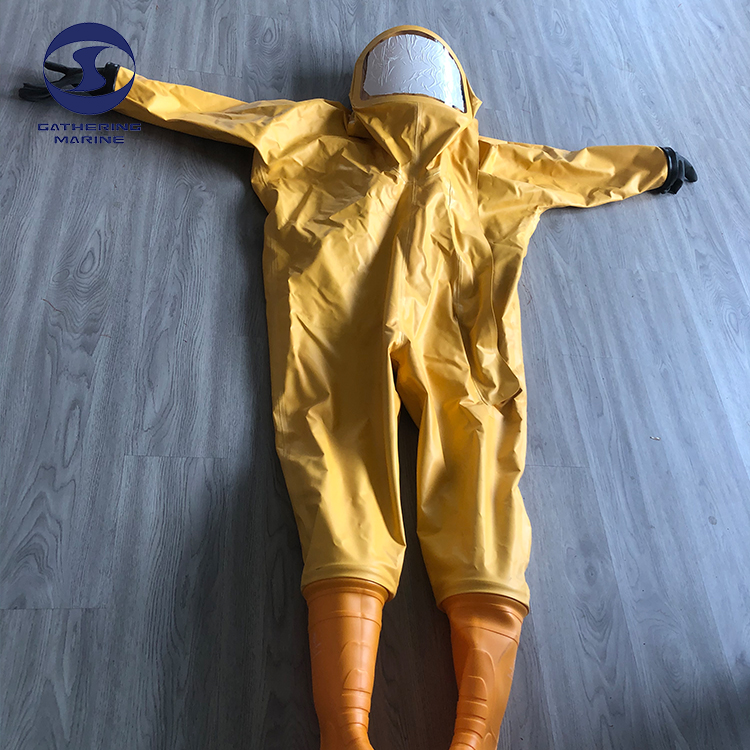 European Standard Airtight Yellow Heavy-duty Chemical Suit Non-airtight Light-duty Chemical Protective Work Clothes