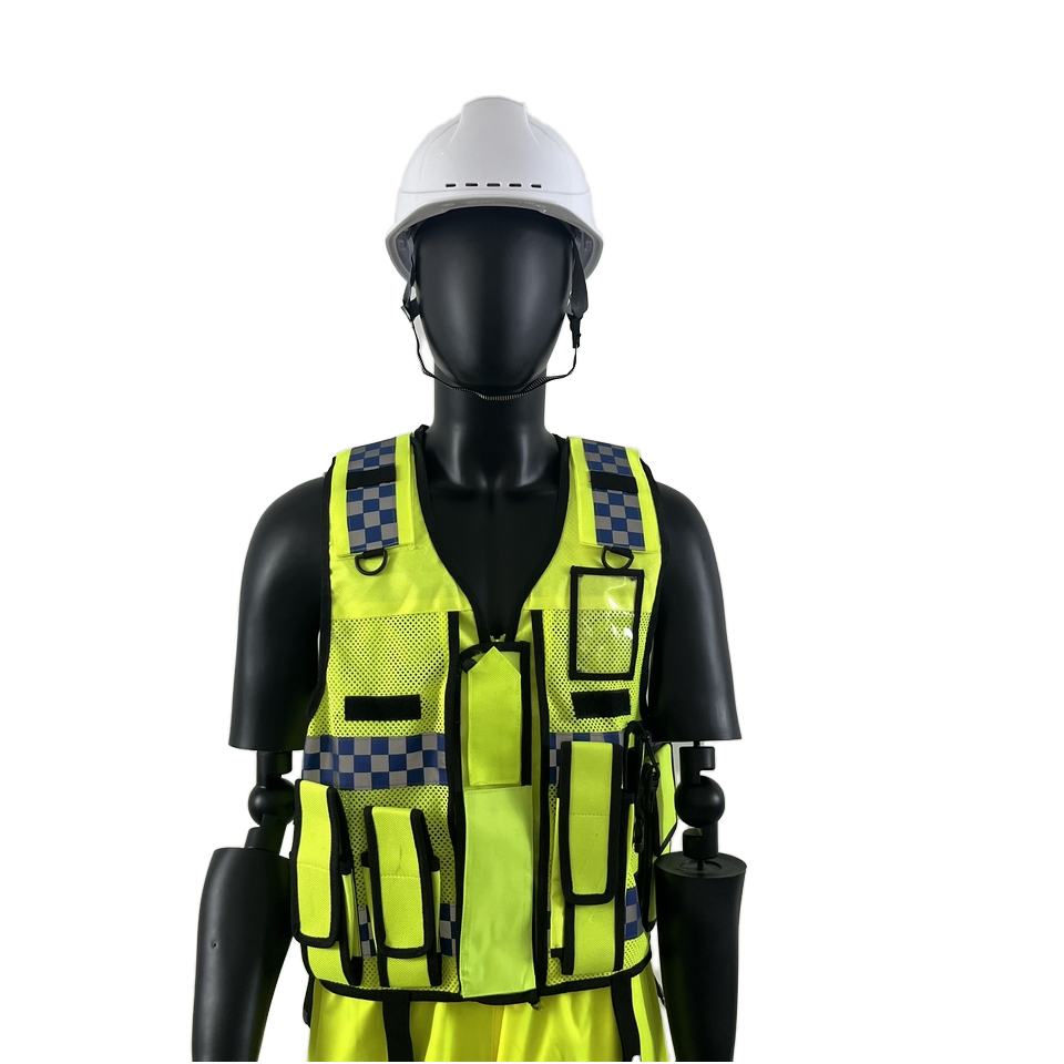 Traffic Control Customized Uniform - Reflective ANSI 2 Level High Visibility Multi-functional Breathable Safety Jacket