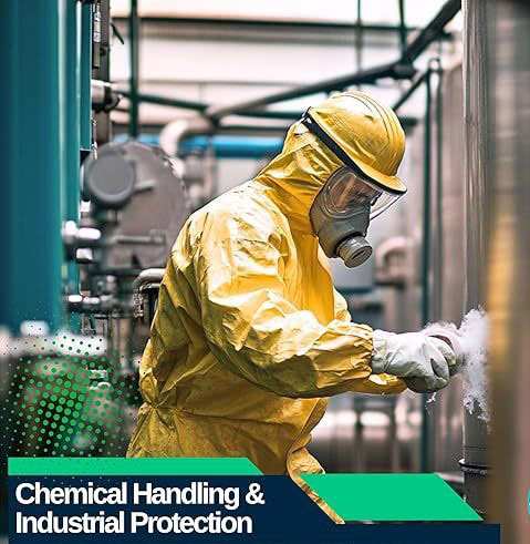 Disposable Chemical Resistant Coverall with Hood Disposable Protective Coverall Suit