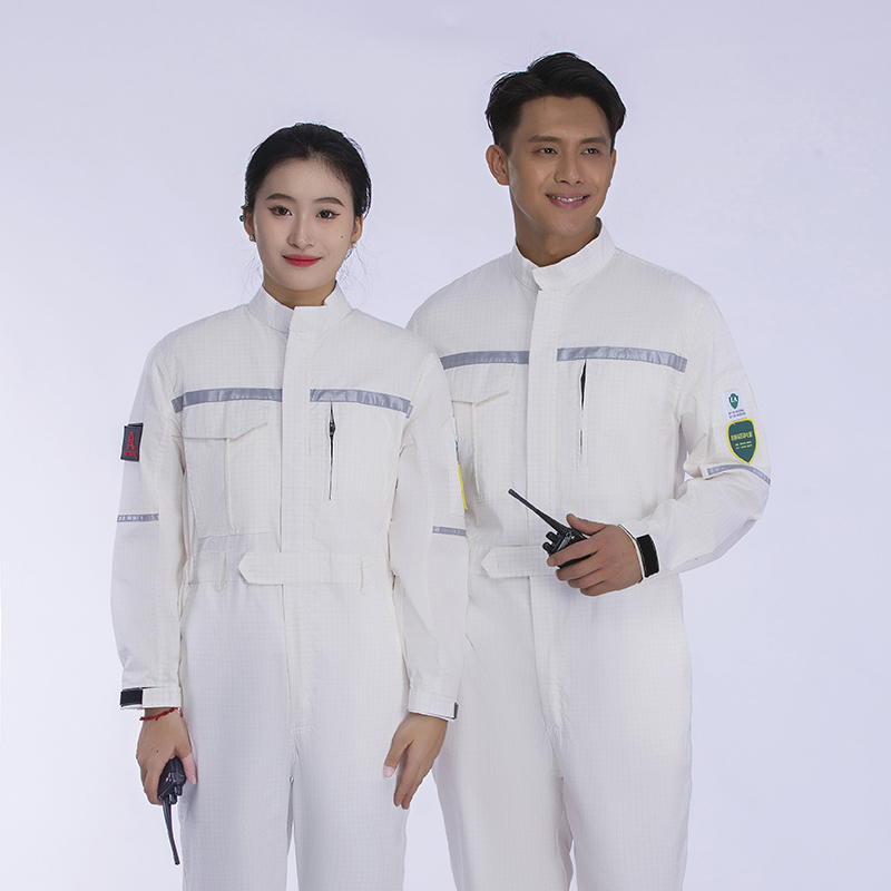 Anti-static Traffic Mining Construction Coal Oil Gas Acidproof Reflective Work Uniform Anti Acid Alkali Workwear Hi Vis Coverall