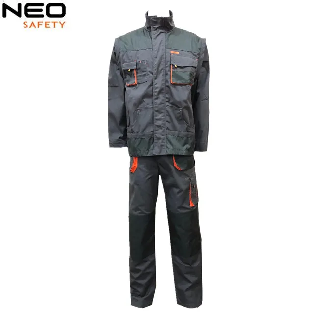 Heavy Duty Stretch Work Pants Men Cotton Spandex Safety Trousers