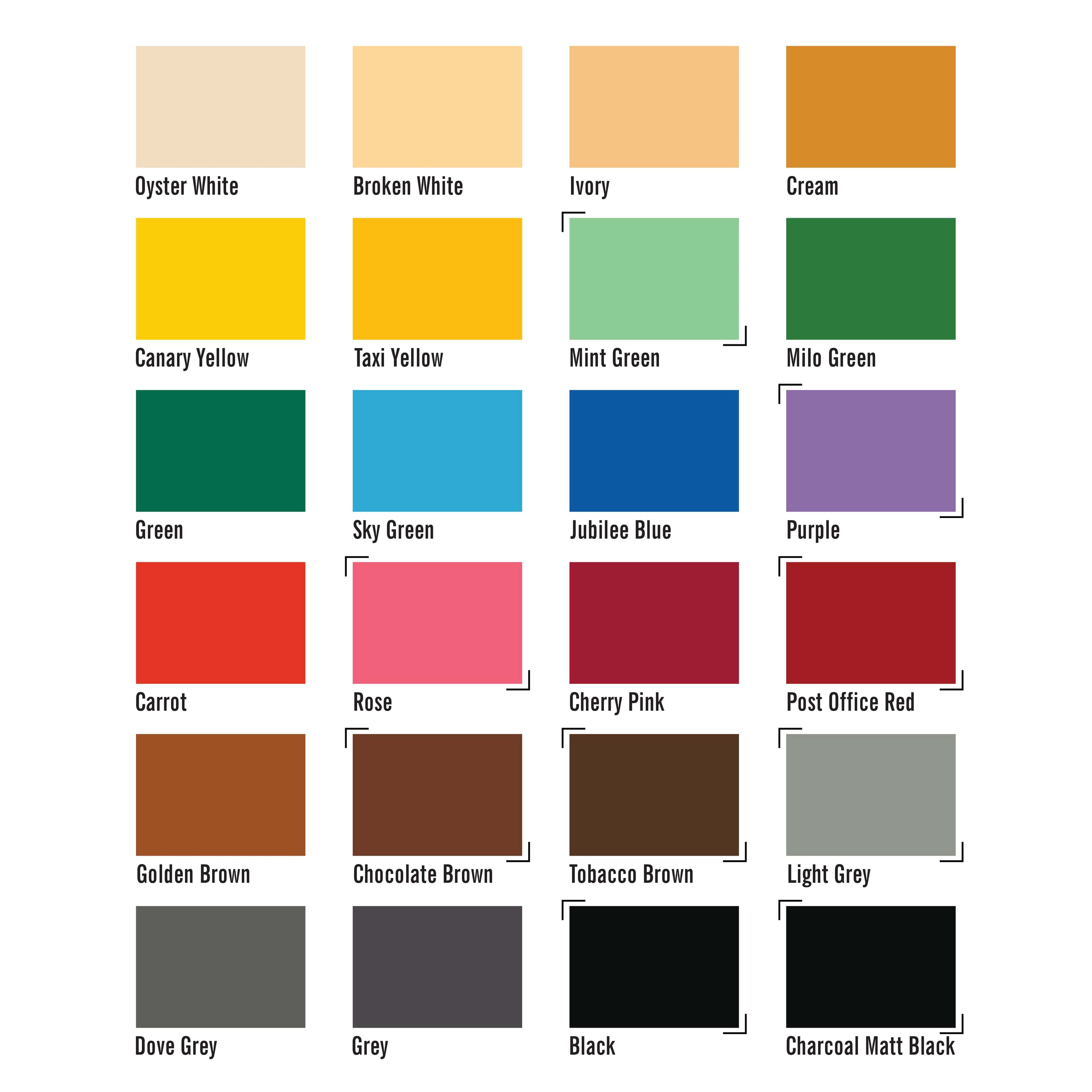 Color Chart 1