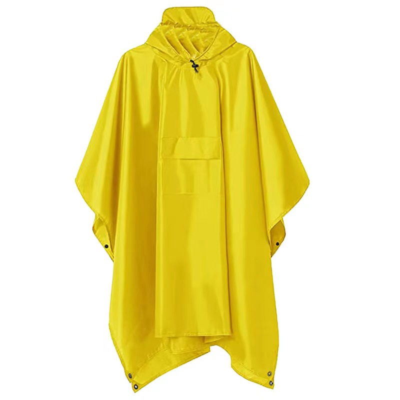 Wholesale High Quality Portable Emergency Poncho Raincoat Waterproof Ripstop Reusable Rain Cape