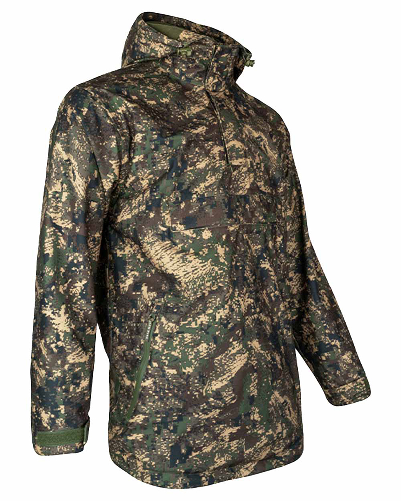 Unisex Winter Long Line Tactical Camouflage Soft Shell Rain Jacket Hooded Digital Forest Print Shell Outdoor Waterproof
