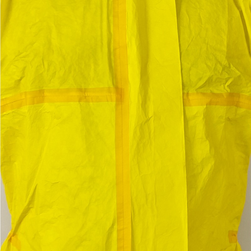 Disposable Industrial Chemical Protective Coverall Chemical Resistant Hazard Suit Yellow Protective Suit
