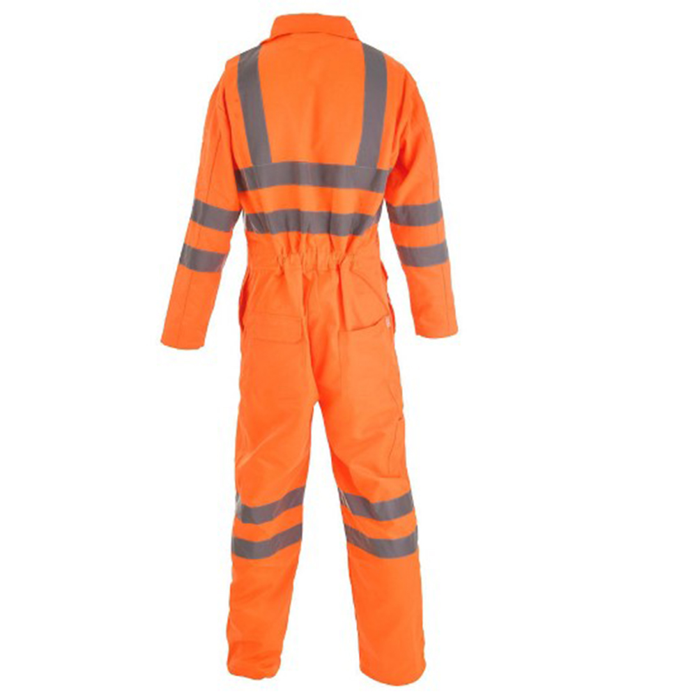 OEM Chemical Engineer Safety Coverall ANSI Class 1 Waterproof Cotton Polyester FR with Customized Logo for Oil Gas Stations