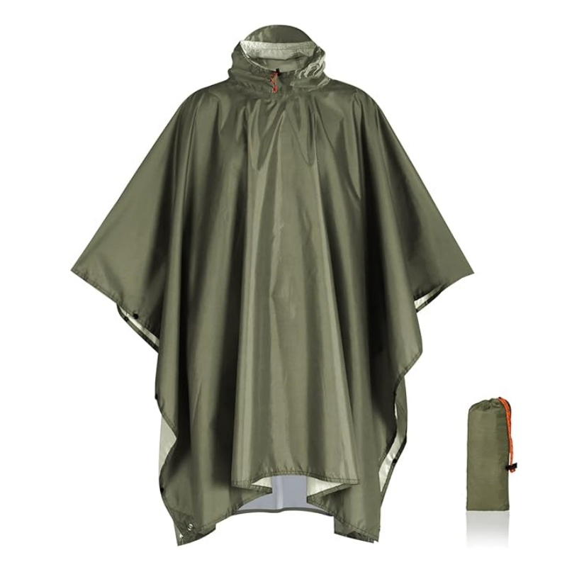 Elegant Waterproof Poncho, Fashionable EVA Raincoat Outdoor Use Rain Poncho Cape