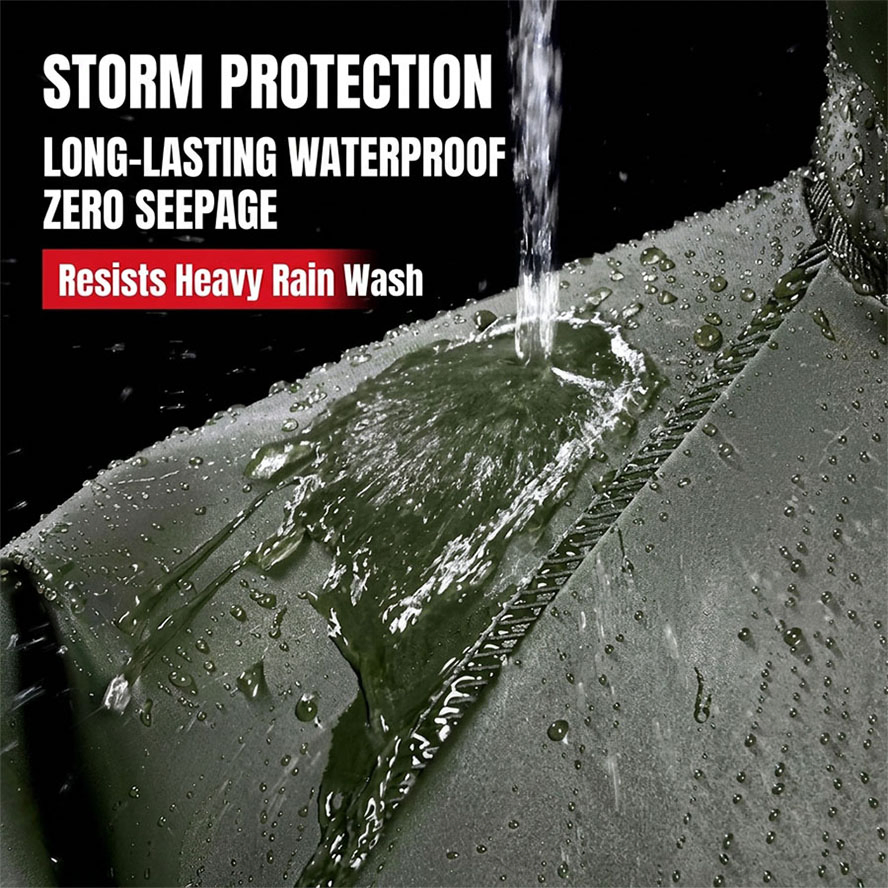Oil Resistant Reflective Strip Raincoat for Sanitation Workers Daily Use