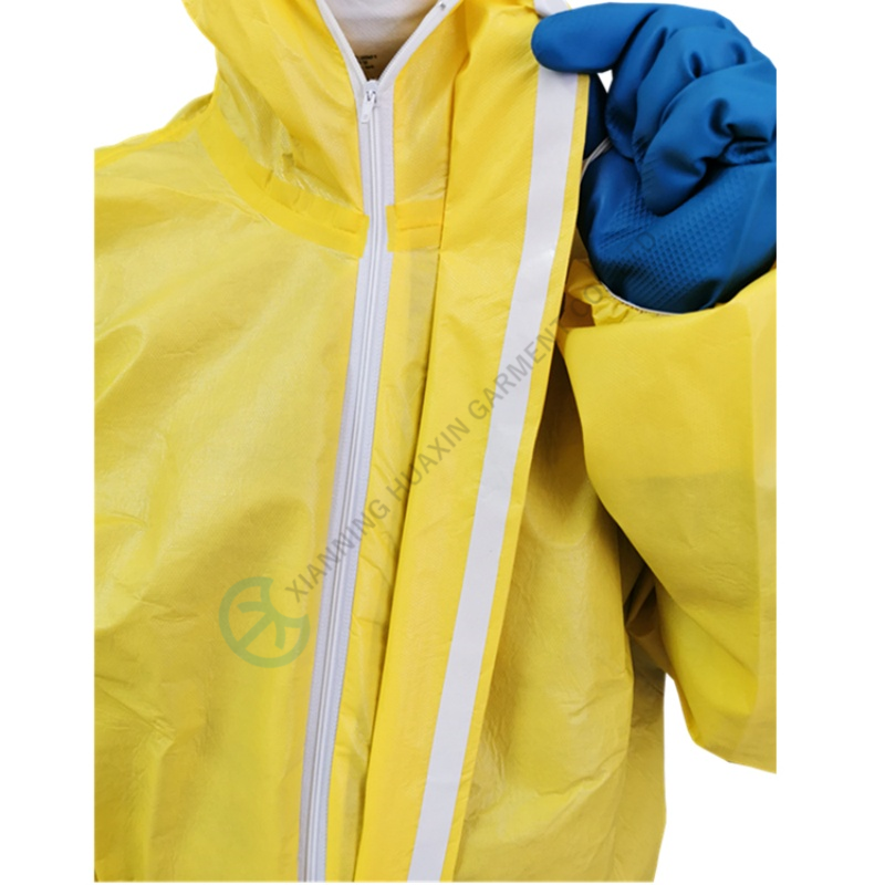 HXCR-C: Disposable Chemical Resistant Coverall with Taped Seam