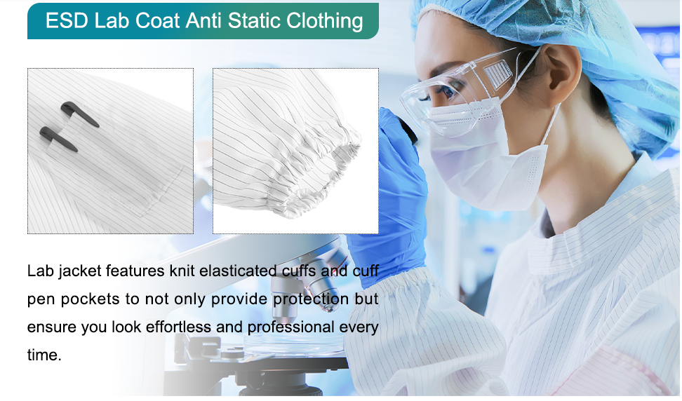 ESD Lab Coat Detail 6