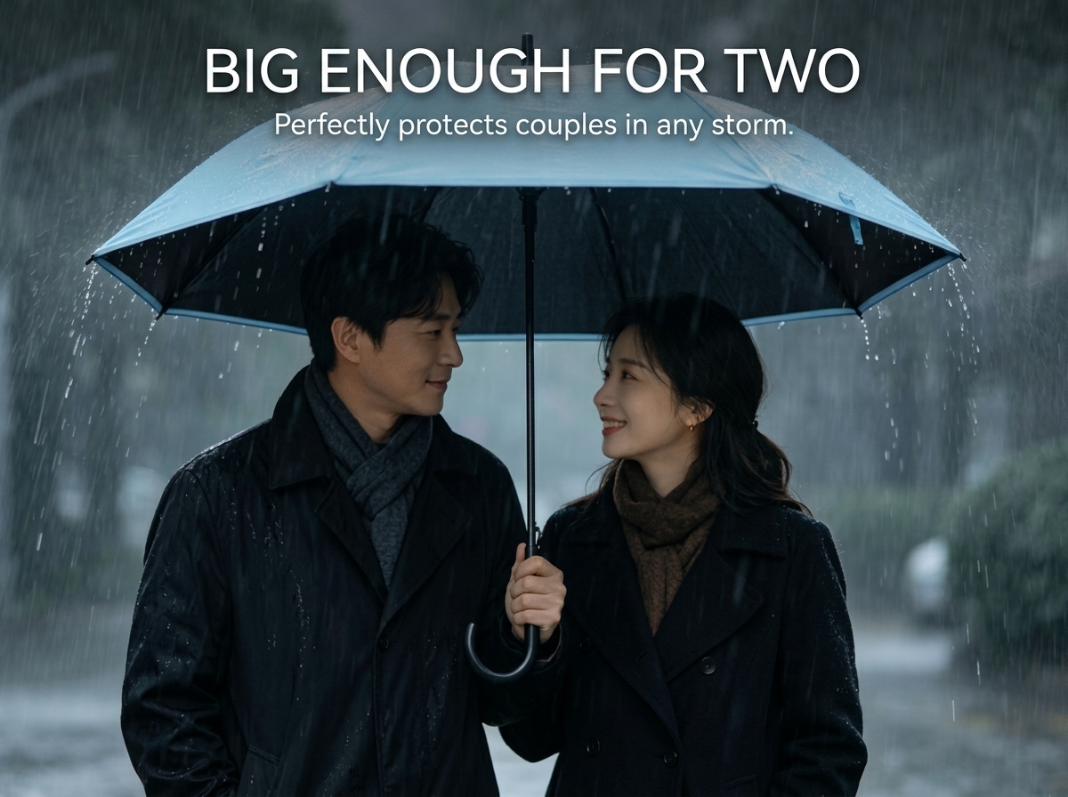 Custom OEM ODM Modern Sun and Rain UV Protection POE Black Coating 8K Ribs Straight Long-handled Adults Automatic Umbrella