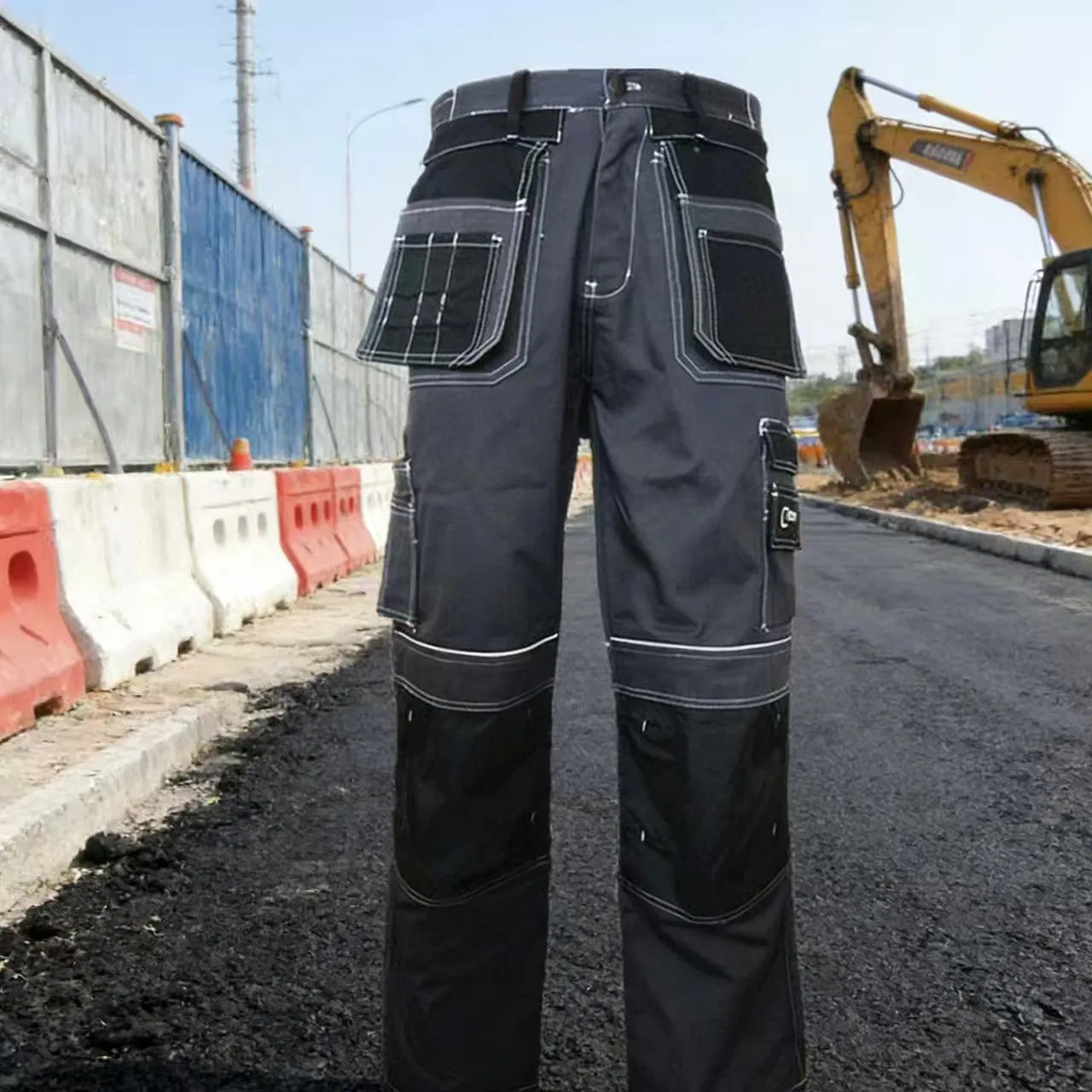 Heavy Duty Multi-Pocket Work Trousers for Outdoor and Labor.