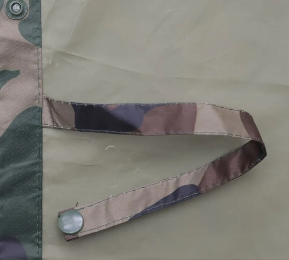 Multifunctional Ripstop Anti-Wrinkle PVC Waterproof Awning Raincoat Poncho Rain Cape