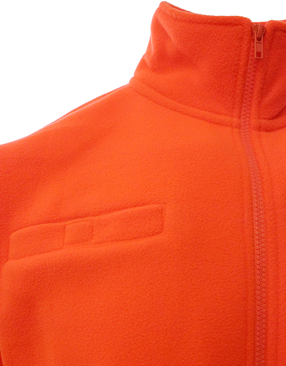 Hi Vis Full Zip Polar Fleece Jacket Thermal Reflective Safety Workwear Coat with Pockets Anti-Heat &amp; Vapour Protective
