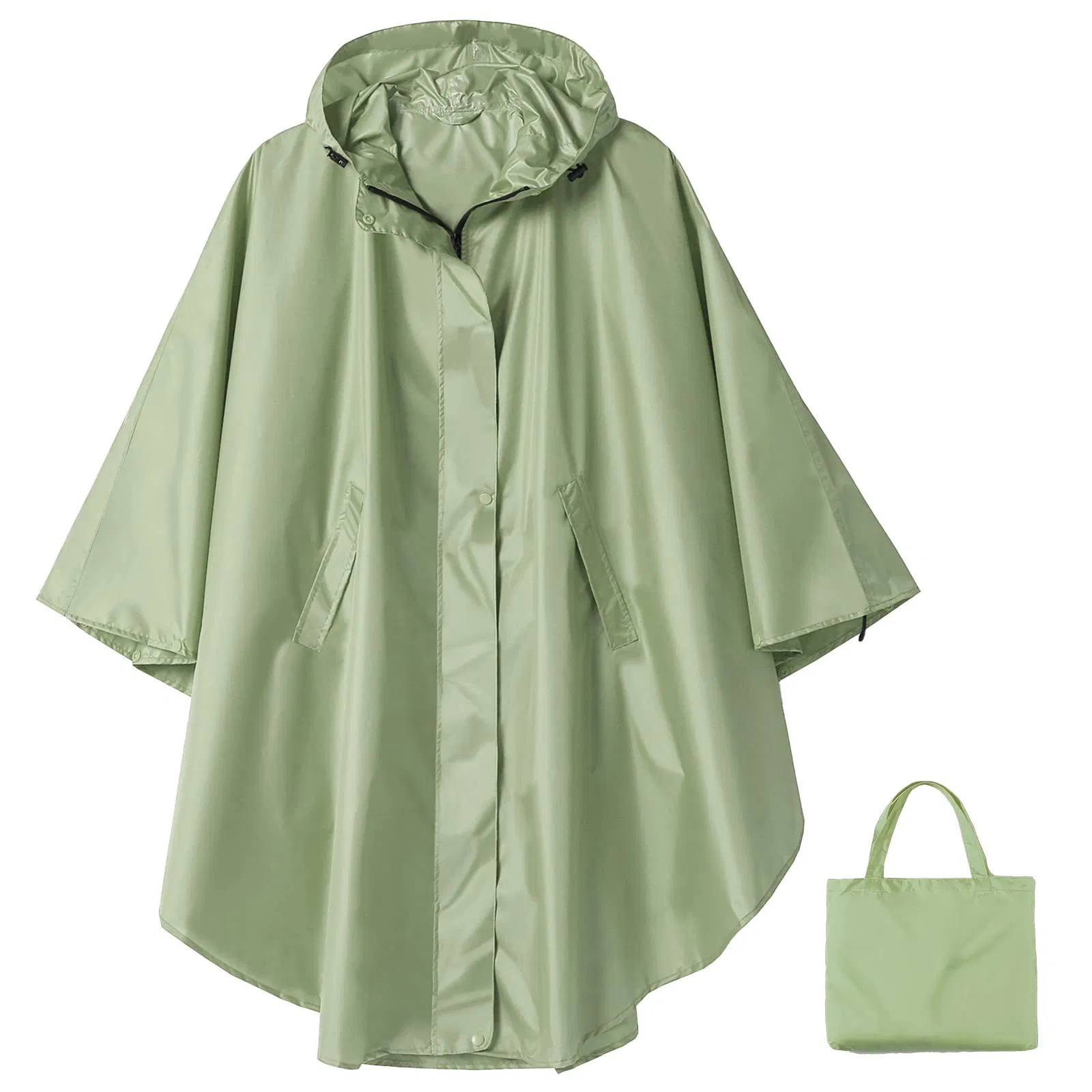 Waterproof Adults with Pockets Rain Poncho Cape