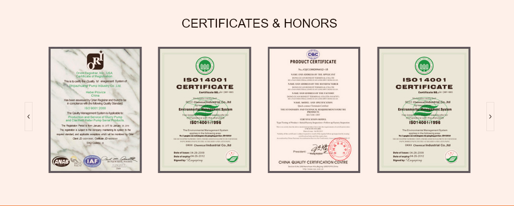 Certifications