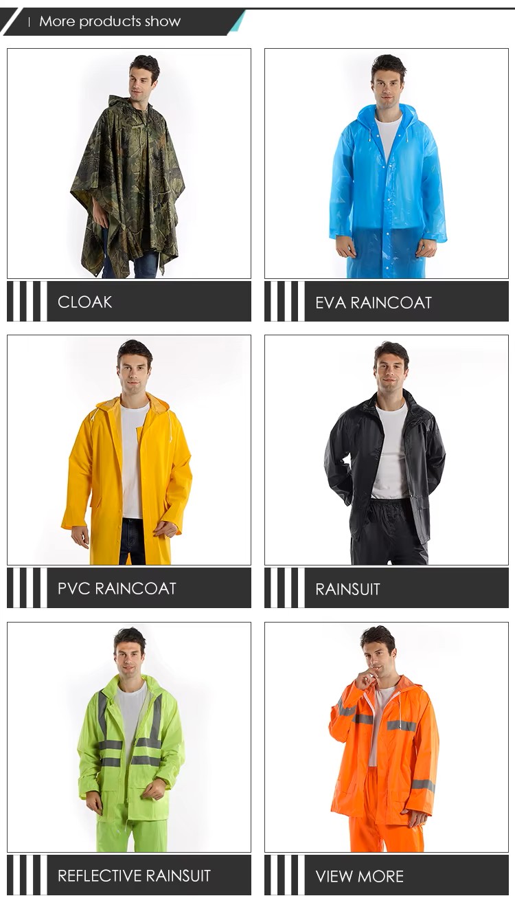 Recommended Rainwear Styles