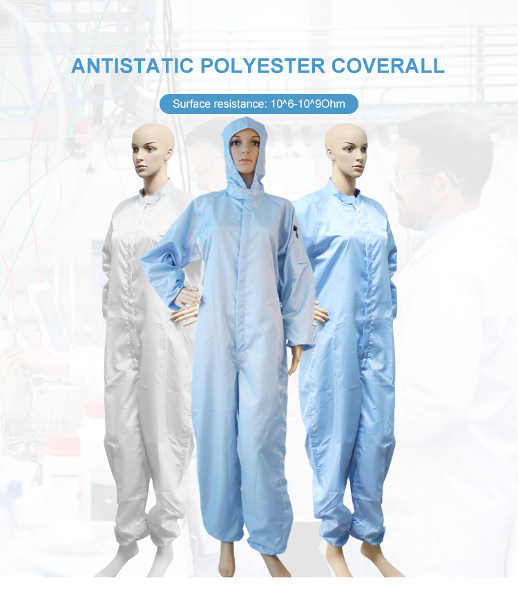 Antistatic ESD Coverall Detail 2