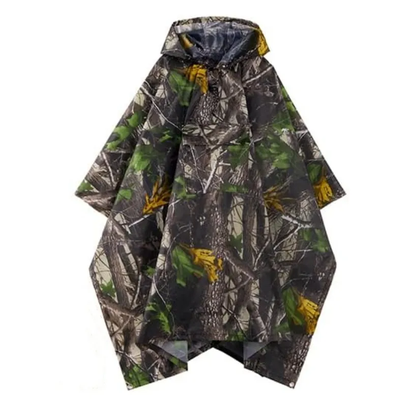 Breathable Outings Rain Poncho Waterproof Lightweight Non-Disposable Hi-Vis Rain Cape