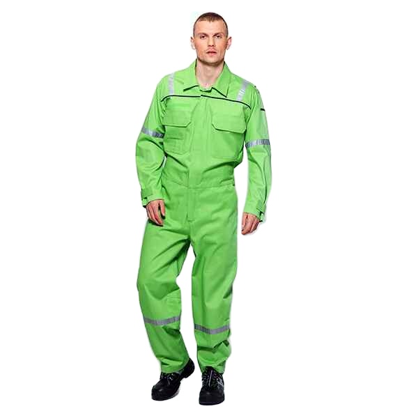 Oil And Grease Resistant Chemical Protective Coveralls For Petrochemical Industry And Gas Plants Industrial Uniform