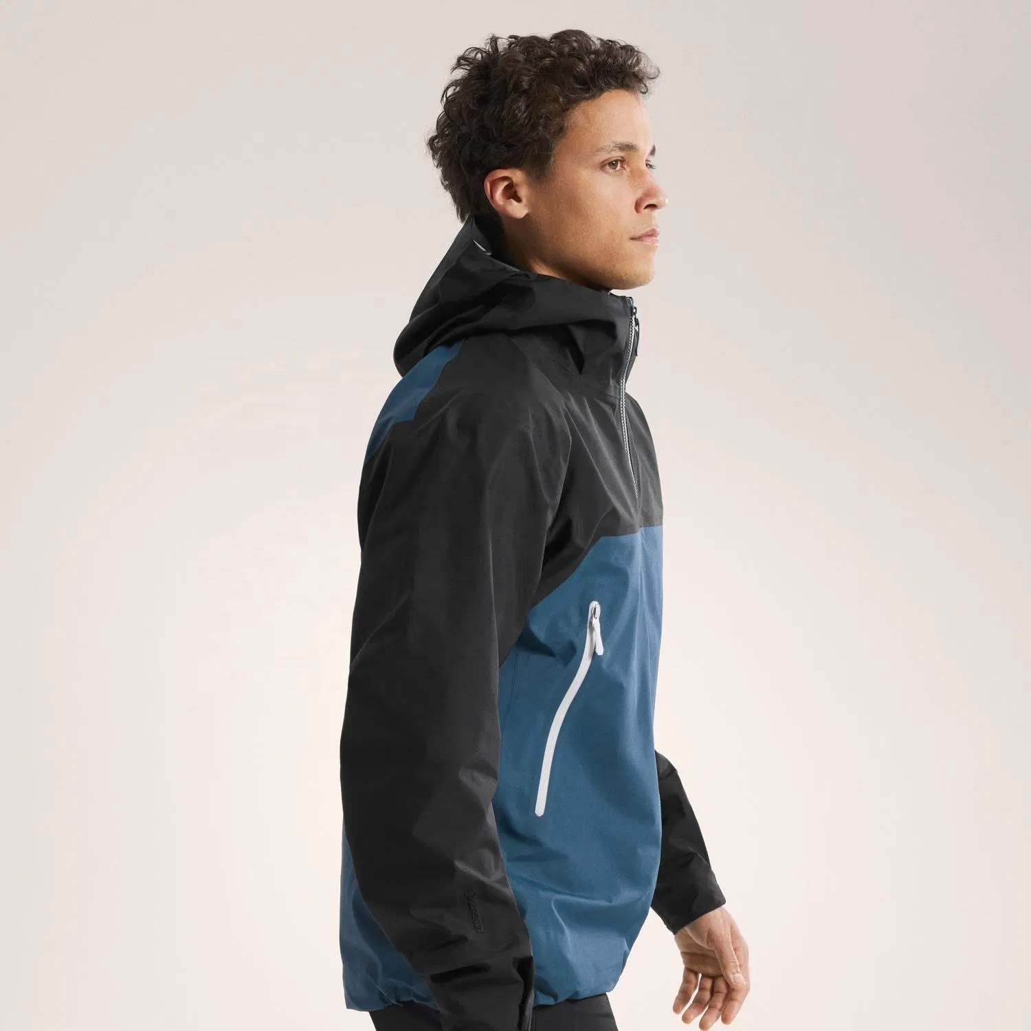 Men's Waterproof Breathable Hooded Zipper Soft Shell Rain Jacket