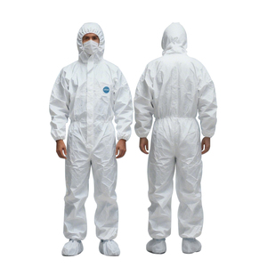 In Stock Disposable Microporous Coverall Type 4/5/6 Tyvek Suit Chemical Resistant Waterproof Disposable Protective Clothing