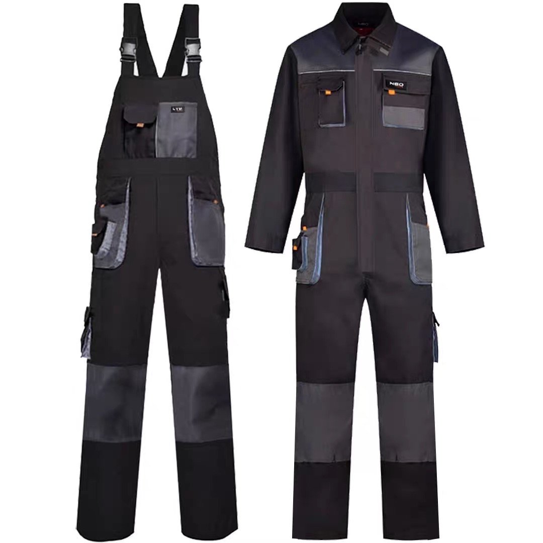 Workwear Cotton Dust-Proof Water Resistant Unisex Mechanic Coverall Overalls Construction Safety Scrubs Uniforms