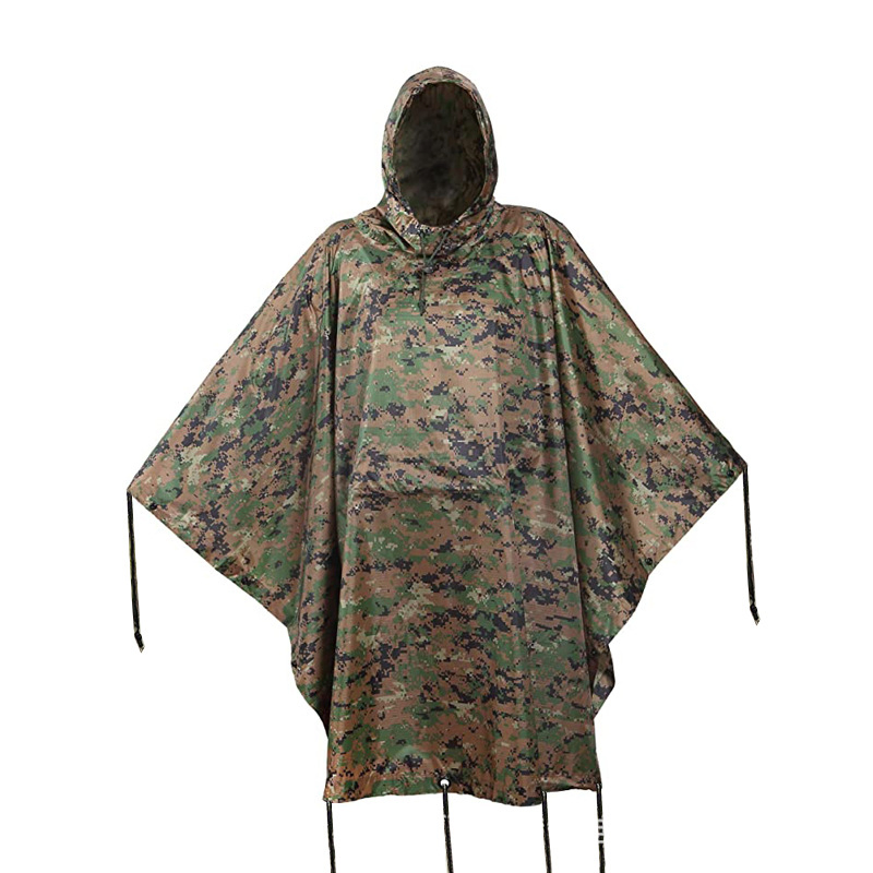Fashionable Adults Stay Dry Waterproof Raincoat Rain Poncho Cape