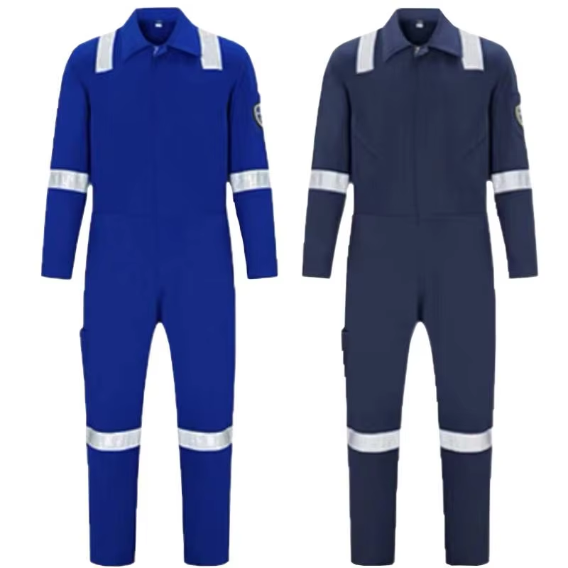 Proban Flame Resistant Cotton Arc Rated Hi Vis Workwear Back View