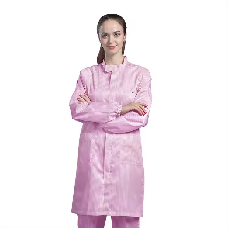 H-1125 Clean Room Sterile Coat Esd Gown Anti-static Cleanroom Smock