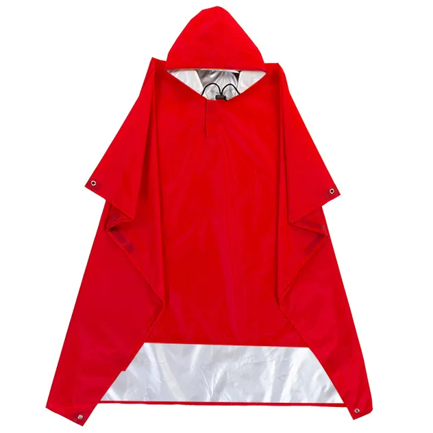 Hiking Travel All-Weather Waterproof Rain Poncho Raincoat Cape