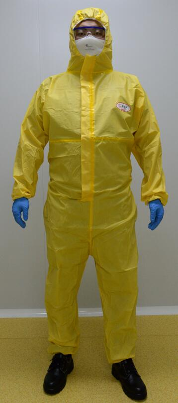 Safety Protective Chemical Industry Painting Waterproof Type 3b 4b Protective Clothing Overall Workwear Disposable Coverall