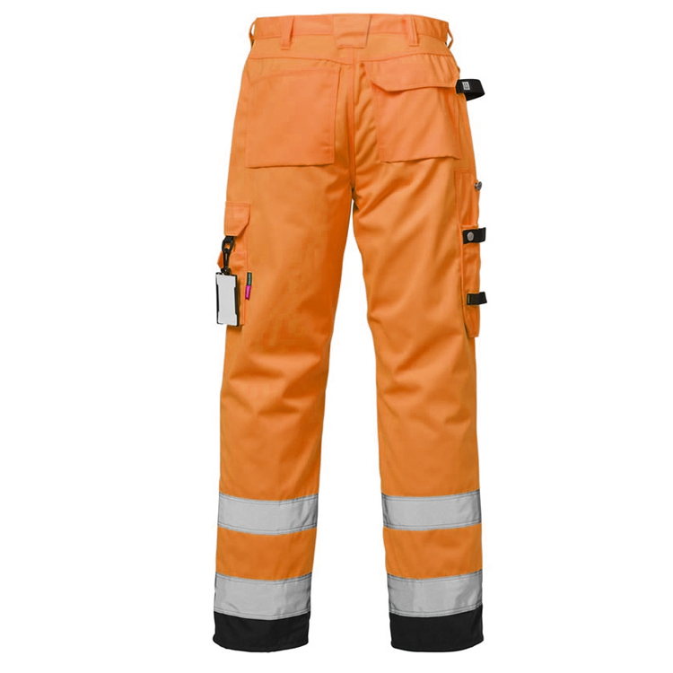 Factory Customized Heavy Duty Safety Work Trousers Premium Hi Vis Reflective Cargo Pants