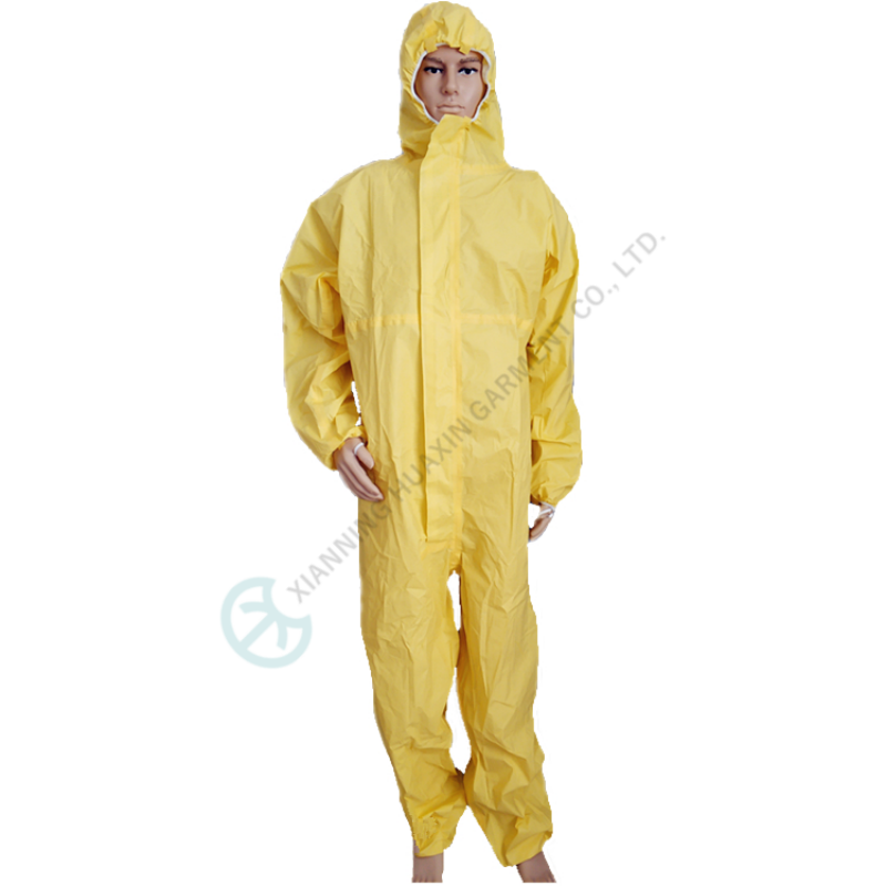HXCR-C: Disposable Chemical Resistant Coverall with Taped Seam